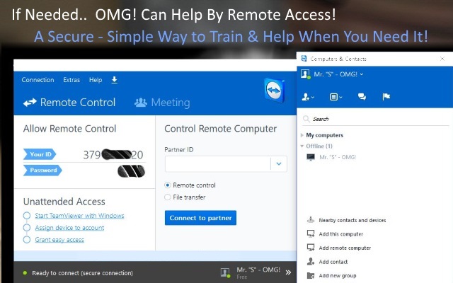 Get Help by Remote Access!